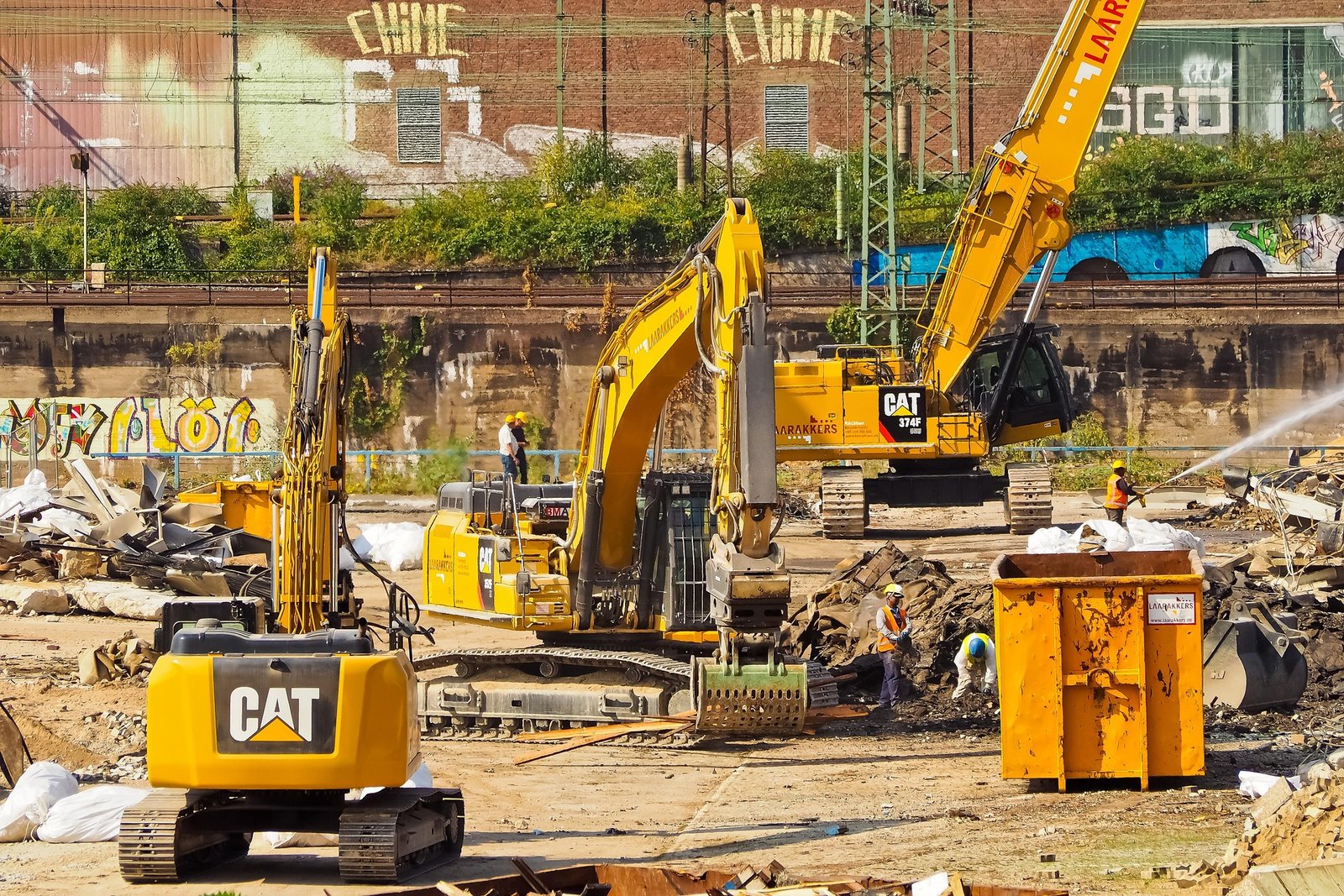 Construction Site with Workers and Building3